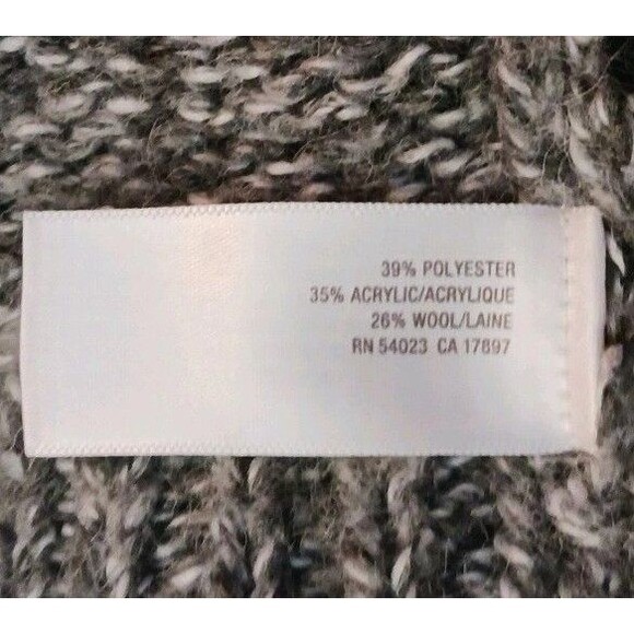 Old Navy Fair Isle Tie-Waist Gray Cardigan - Women's LARGE With Matching Belt - Picture 4 of 5